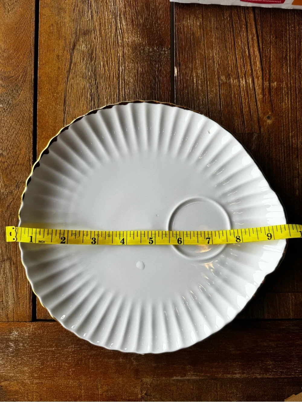 Vintage Crown Staffordshire Fine Bone China Snack Set – 6 Cups & 6 Snack Plates